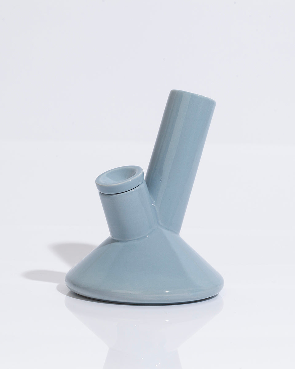 AV001 SKY BLUE CERAMIC SMOKING VASE