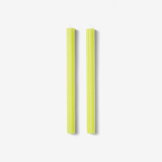 Dusen Dusen Taper Candles - Green Set of 2