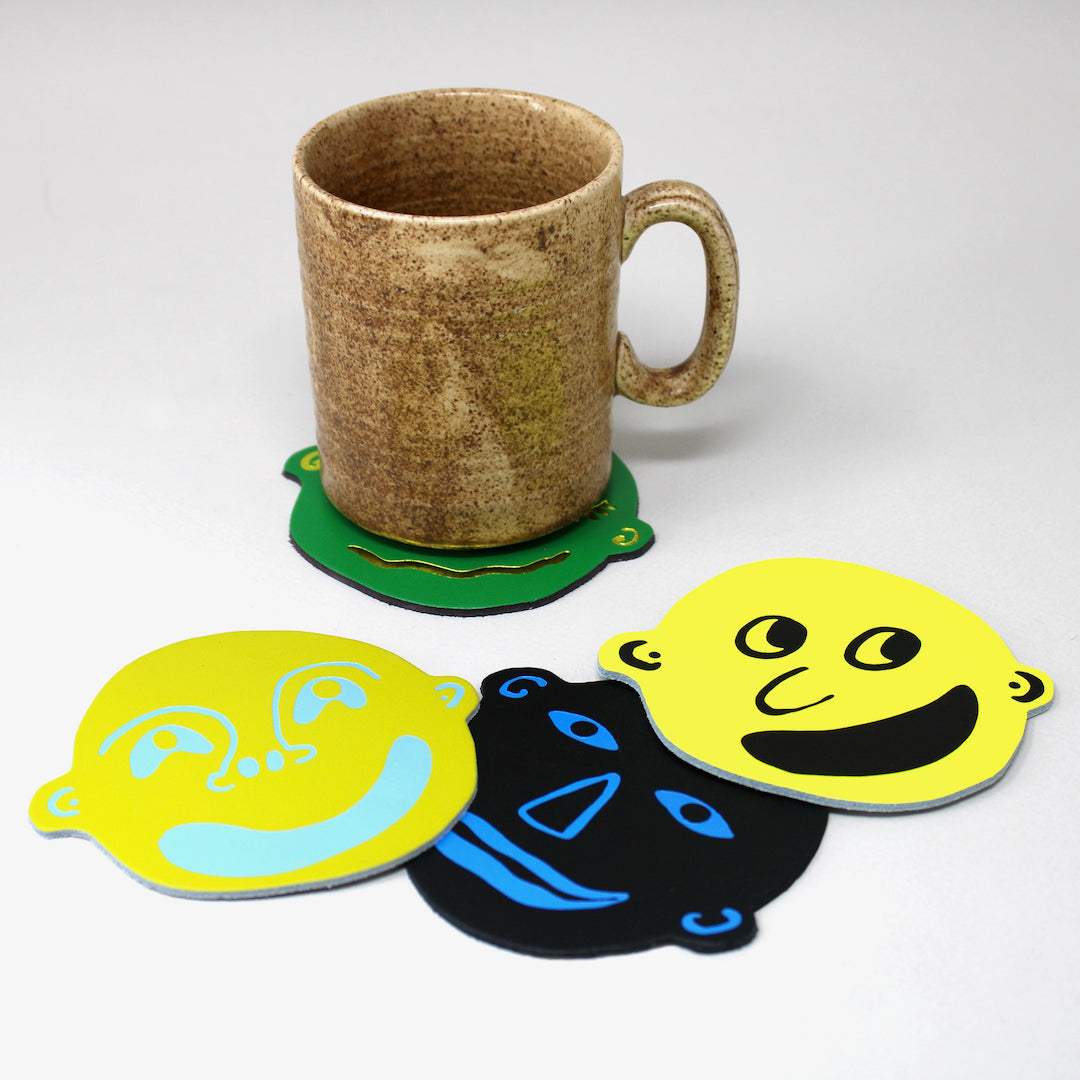 I'm All Ears Coasters Set of 4 in Green
