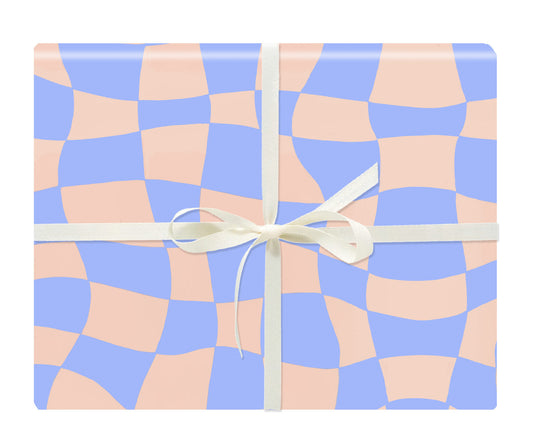Warped Check Gift Wrap