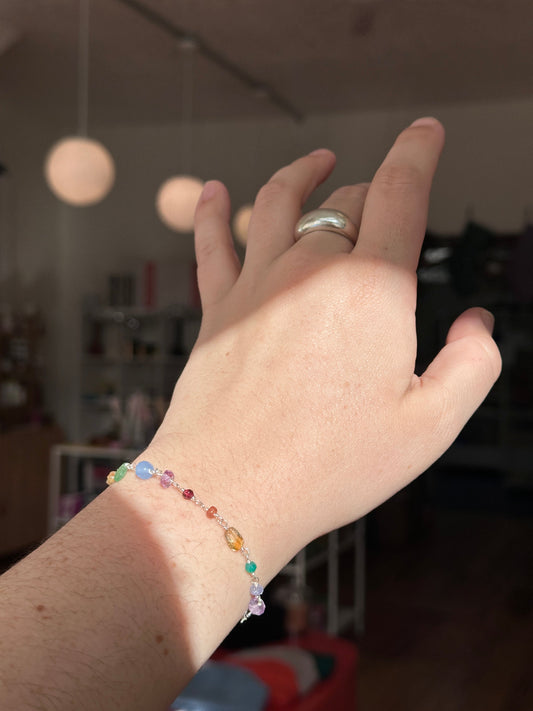 Mini Candy Rainbow Chain Bracelet