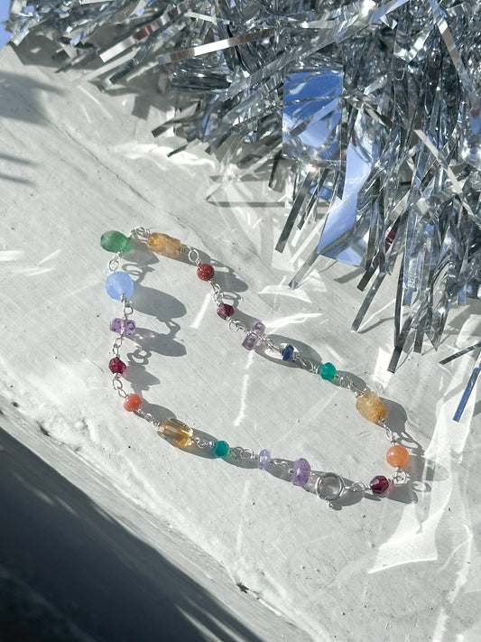 Mini Candy Rainbow Chain Bracelet