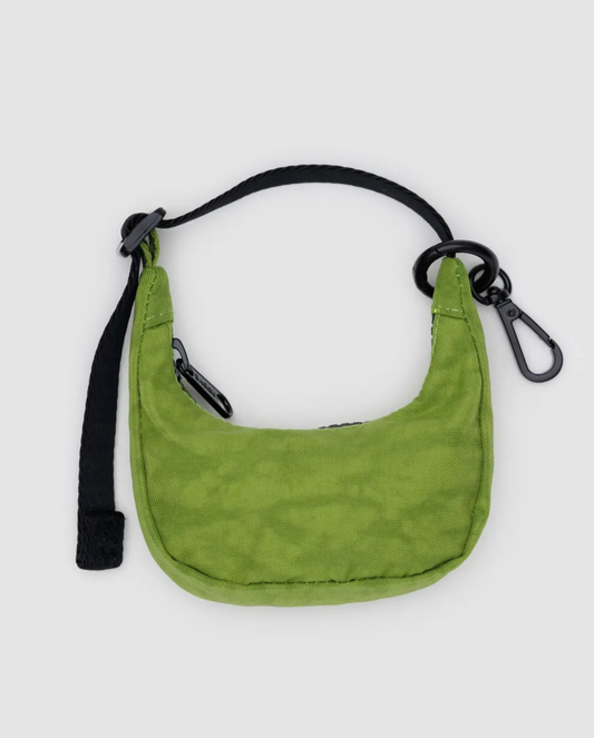 Crescent Bag Charm in Green Juice