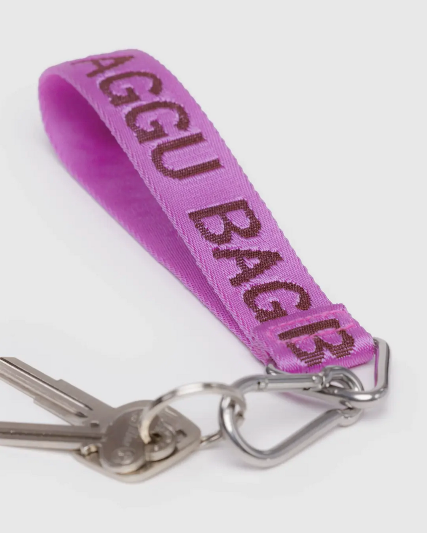Baggu Logo Keychain in Pink