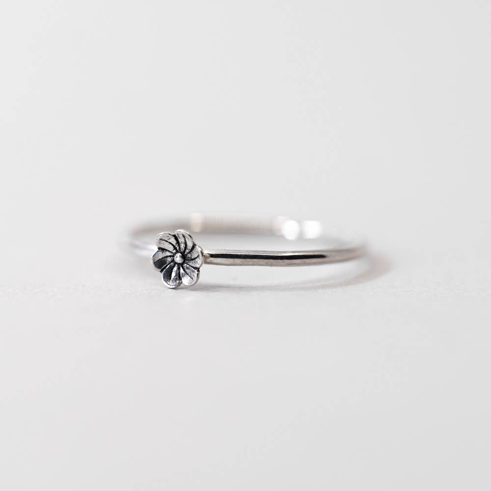 Blossom Flower Ring in Sterling Silver