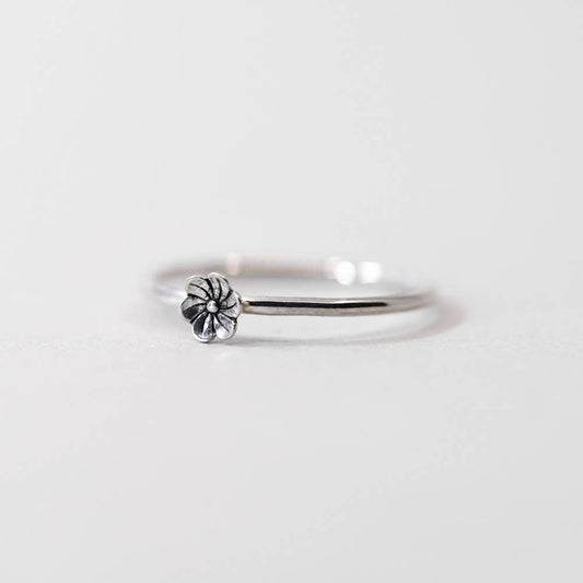 Blossom Flower Ring in Sterling Silver