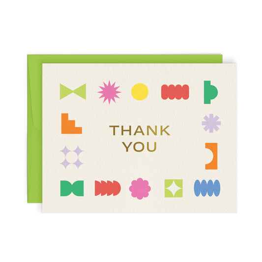Thank You Geometric — Greeting Card